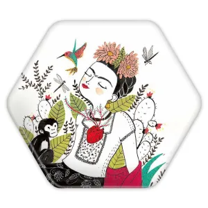 پیکسل شش ضلعی فریدا کالو Frida Kahlo