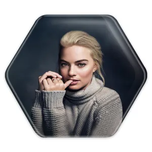 پیکسل شش ضلعی مارگو رابی Margot Robbie