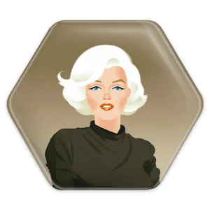 پیکسل شش ضلعی مرلین مونرو Marilyn Monroe