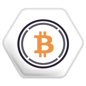 پیکسل شش ضلعی ارز دیجیتال بیت کوین