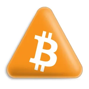 پیکسل مثلثی ارز دیجیتال بیت کوین