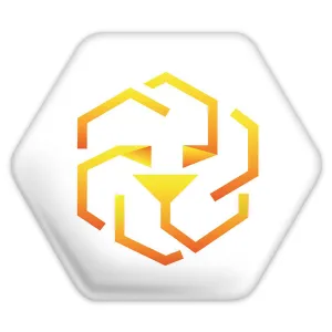 پیکسل شش ضلعی ارز دیجیتال توکن لئو