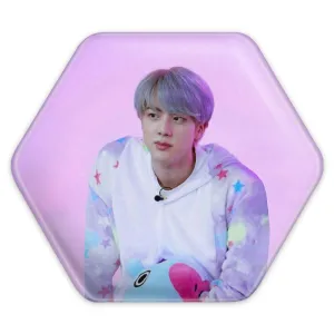 پیکسل شش ضلعی جین Jin گروه بی تی اس BTS