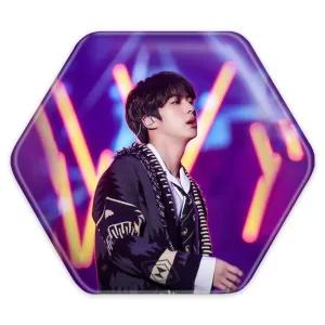پیکسل شش ضلعی جین Jin گروه بی تی اس BTS