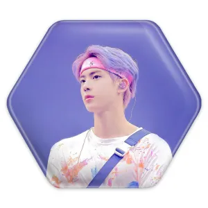 پیکسل شش ضلعی جین Jin گروه بی تی اس BTS