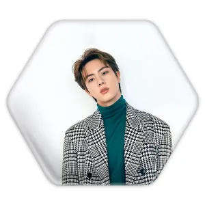 پیکسل شش ضلعی جین Jin گروه بی تی اس BTS