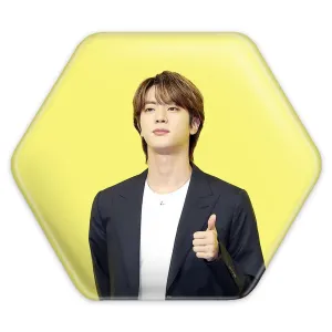 پیکسل شش ضلعی جین Jin گروه بی تی اس BTS