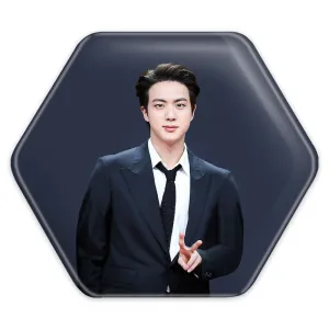 پیکسل شش ضلعی جین Jin گروه بی تی اس BTS