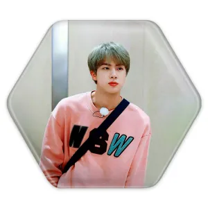 پیکسل شش ضلعی جین Jin گروه بی تی اس BTS