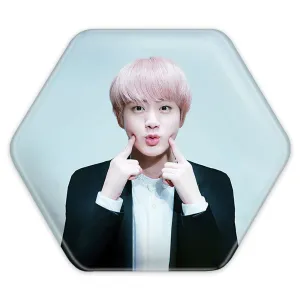 پیکسل شش ضلعی جین Jin گروه بی تی اس BTS