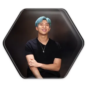 پیکسل شش ضلعی نامجون Namjoon گروه بی تی اس BTS