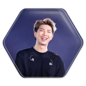 پیکسل شش ضلعی نامجون Namjoon گروه بی تی اس BTS
