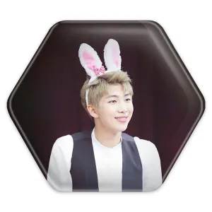 پیکسل شش ضلعی نامجون Namjoon گروه بی تی اس BTS
