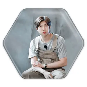 پیکسل شش ضلعی نامجون Namjoon گروه بی تی اس BTS