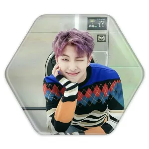 پیکسل شش ضلعی نامجون Namjoon گروه بی تی اس BTS