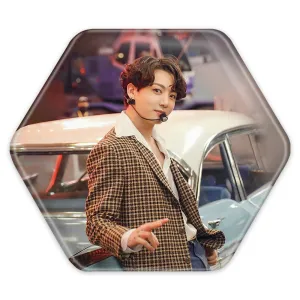 پیکسل شش ضلعی جونگ کوک Jungkook گروه بی تی اس BTS