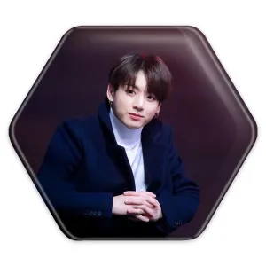 پیکسل شش ضلعی جونگ کوک Jungkook گروه بی تی اس BTS