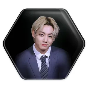 پیکسل شش ضلعی جونگ کوک Jungkook گروه بی تی اس BTS