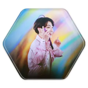 پیکسل شش ضلعی جونگ کوک Jungkook گروه بی تی اس BTS