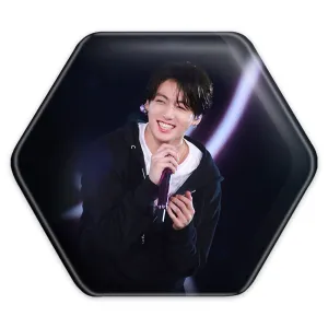 پیکسل شش ضلعی جونگ کوک Jungkook گروه بی تی اس BTS