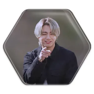پیکسل شش ضلعی جونگ کوک Jungkook گروه بی تی اس BTS