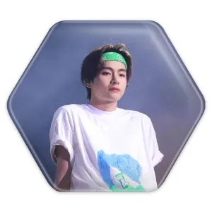 پیکسل شش ضلعی تهیونگ وی Teahyung گروه بی تی اس BTS