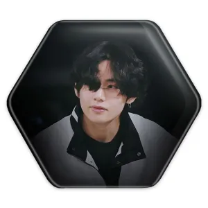 پیکسل شش ضلعی تهیونگ وی Teahyung گروه بی تی اس BTS