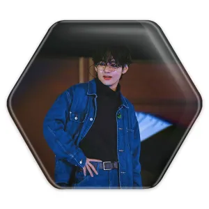 پیکسل شش ضلعی تهیونگ وی Teahyung گروه بی تی اس BTS
