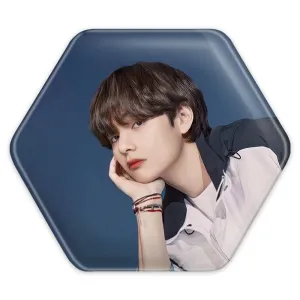 پیکسل شش ضلعی تهیونگ وی Teahyung گروه بی تی اس BTS