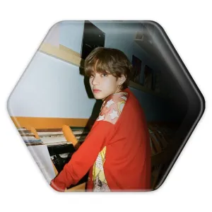 پیکسل شش ضلعی تهیونگ وی Teahyung گروه بی تی اس BTS