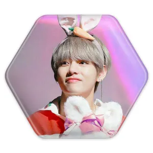 پیکسل شش ضلعی تهیونگ وی Teahyung گروه بی تی اس BTS