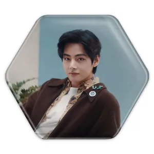 پیکسل شش ضلعی تهیونگ وی Teahyung گروه بی تی اس BTS