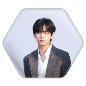 پیکسل شش ضلعی تهیونگ وی Teahyung گروه بی تی اس BTS