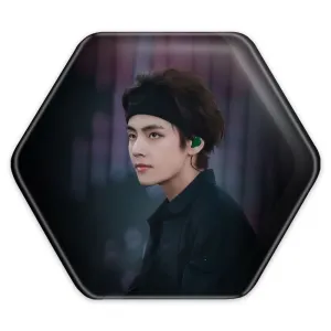 پیکسل شش ضلعی تهیونگ وی Teahyung گروه بی تی اس BTS