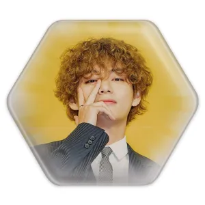 پیکسل شش ضلعی تهیونگ وی Teahyung گروه بی تی اس BTS