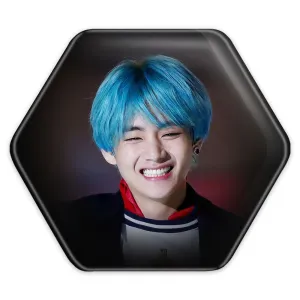 پیکسل شش ضلعی تهیونگ وی Teahyung گروه بی تی اس BTS