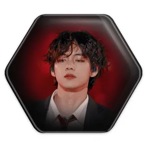 پیکسل شش ضلعی تهیونگ وی Teahyung گروه بی تی اس BTS