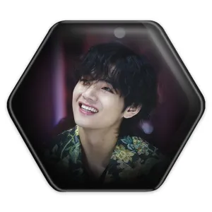 پیکسل شش ضلعی تهیونگ وی Teahyung گروه بی تی اس BTS