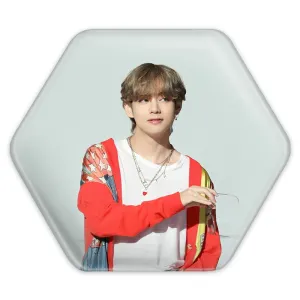 پیکسل شش ضلعی تهیونگ وی Teahyung گروه بی تی اس BTS