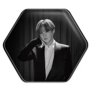 پیکسل شش ضلعی شوگا Suga گروه بی تی اس BTS