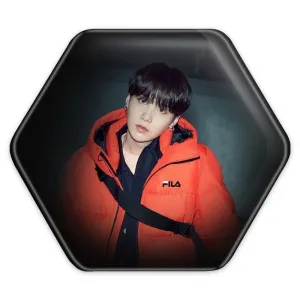 پیکسل شش ضلعی شوگا Suga گروه بی تی اس BTS