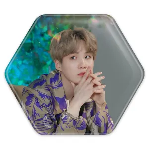 پیکسل شش ضلعی شوگا Suga گروه بی تی اس BTS