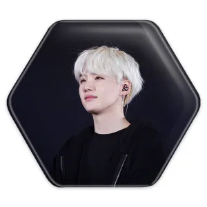 پیکسل شش ضلعی شوگا Suga گروه بی تی اس BTS
