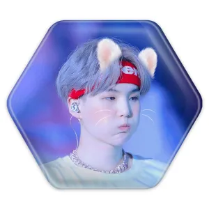 پیکسل شش ضلعی شوگا Suga گروه بی تی اس BTS