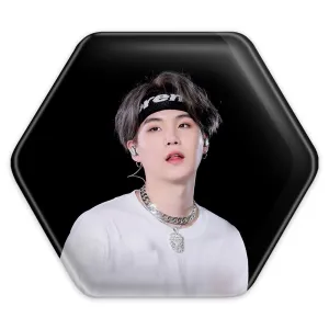 پیکسل شش ضلعی شوگا Suga گروه بی تی اس BTS