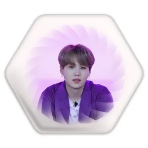 پیکسل شش ضلعی شوگا Suga گروه بی تی اس BTS