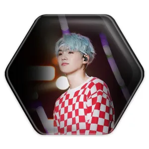 پیکسل شش ضلعی شوگا Suga گروه بی تی اس BTS
