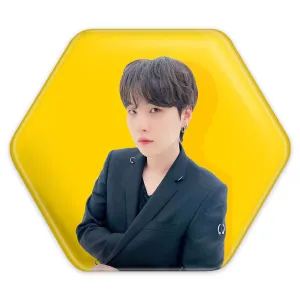 پیکسل شش ضلعی شوگا Suga گروه بی تی اس BTS