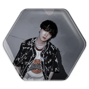 پیکسل شش ضلعی شوگا Suga گروه بی تی اس BTS