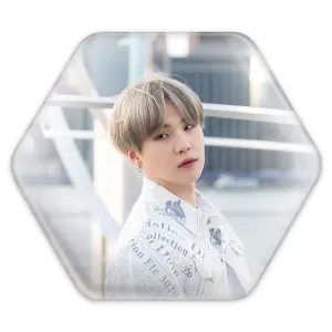 پیکسل شش ضلعی شوگا Suga گروه بی تی اس BTS